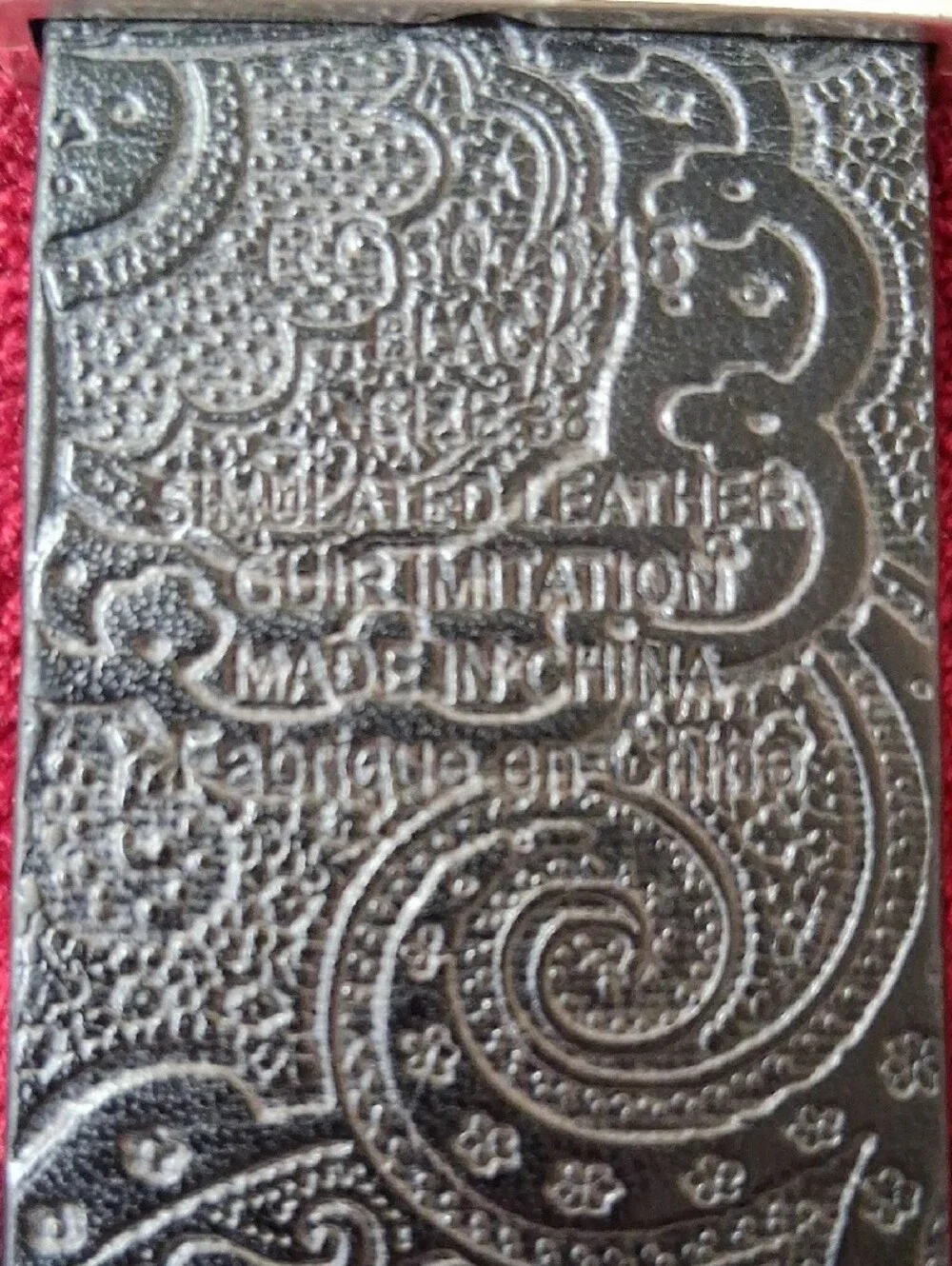 Robert Graham Reversible Black Simulated Leather Belt Size 38